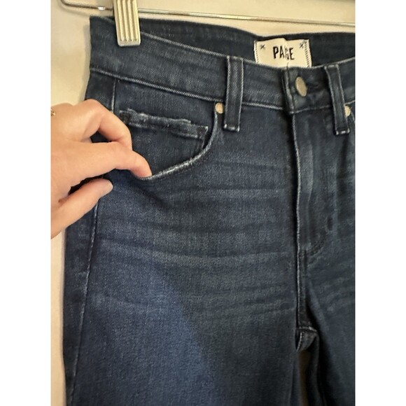 PAIGE Hoxton Ankle High Rise Skinny Fairview Blue Jeans Denim Women's 24 NWT - Picture 3 of 13